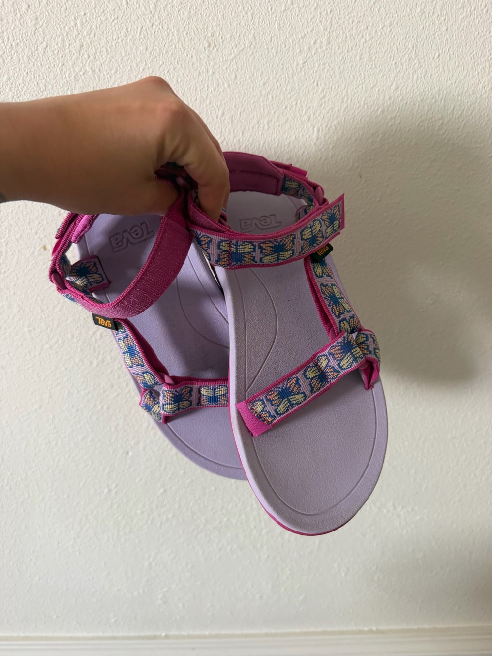 Teva Kids Pink & Lavender Sport Sandals